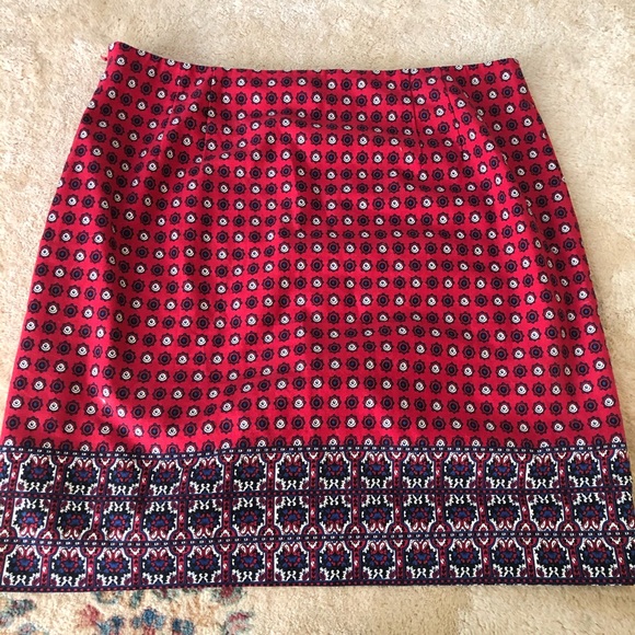 Talbots Red White and Blue Skirt Size 10 - Picture 6 of 6